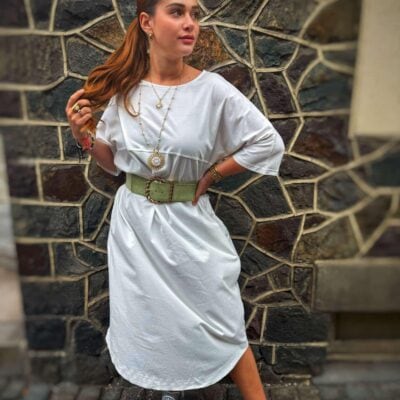 Long t-shirt blanc 26730