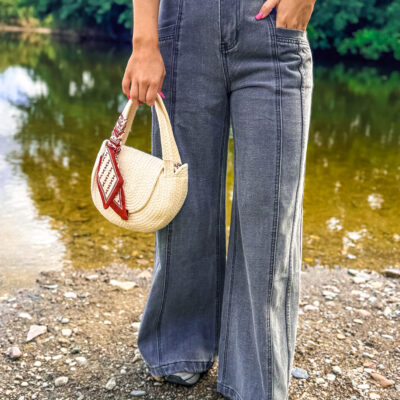 Pantalon gris large 26681