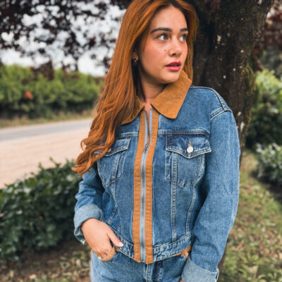 Veste bords camel 27157