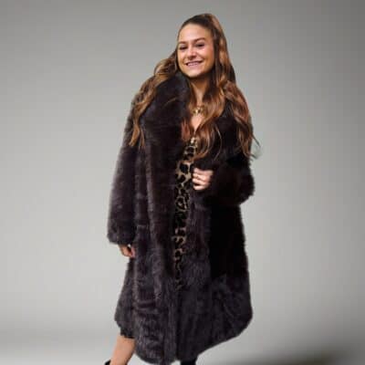 Longue veste fourrure 27260