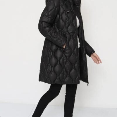 Longue doudoune noire 27264