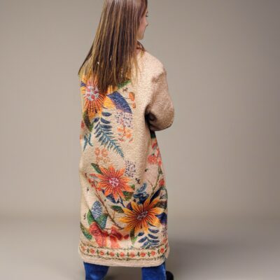Longue veste fleurs 27328