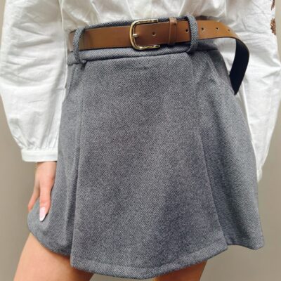 Jupe short gris 27372