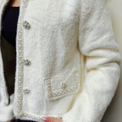 Veste teddy perles 27350