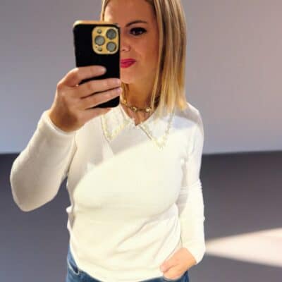 Pull col perles 27410