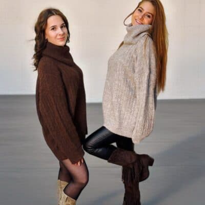 Pull col roulé 27396