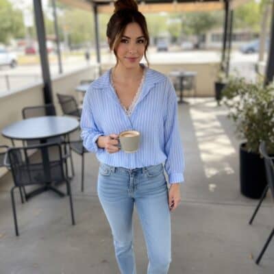 Chemisier ligné 27507