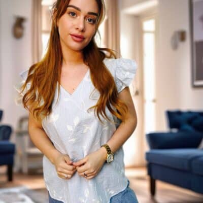 blouse bleue ciel 275589