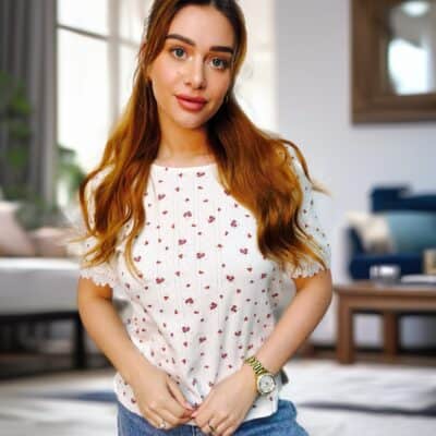 t-shirt fleurs 27551