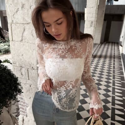 Blouse dentelle