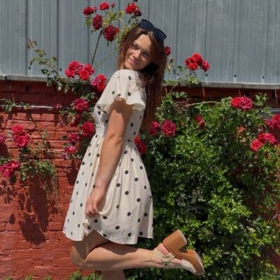 Robe courte pois 27736