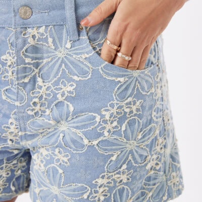 Short jeans paillettes 27732
