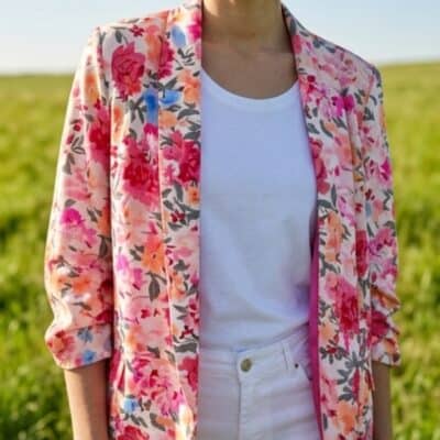 Veste fleurs 27620