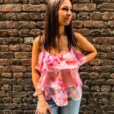 Blouse à volants