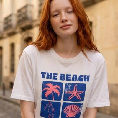 T-shirt the beach 27603