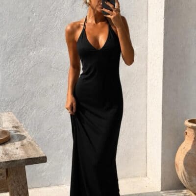 Longue robe moulante