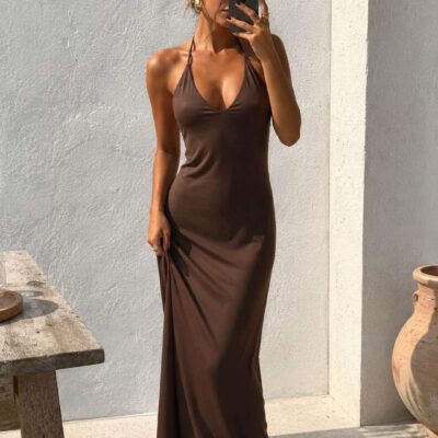 Longue robe moulante