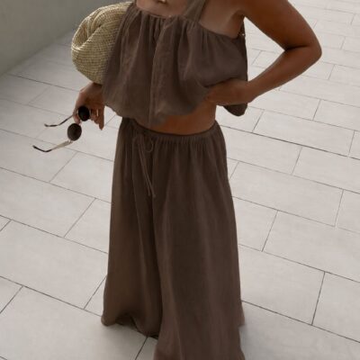 Ensemble top pantalon 27710