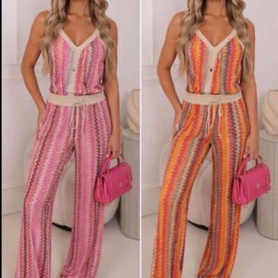 Ensemble top+ pantalon 27706