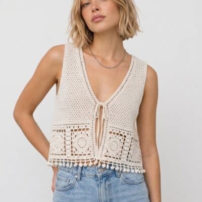 Gilet beige 27654