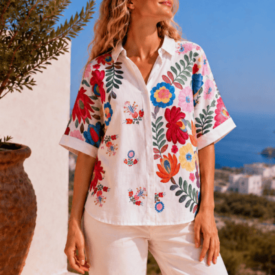 Chemise fleurs 27872