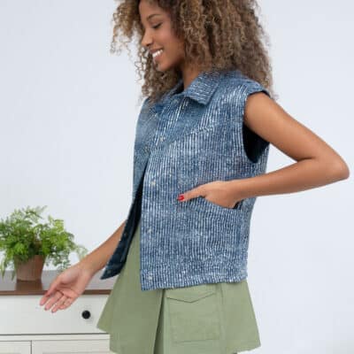 Veste jeans sequins 27685
