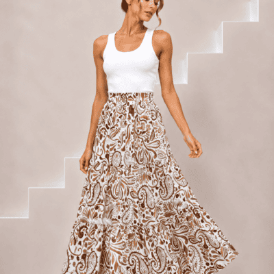 Jupe taupe 27882