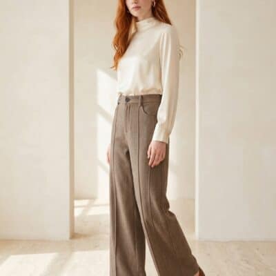 Pantalon chiné 27936