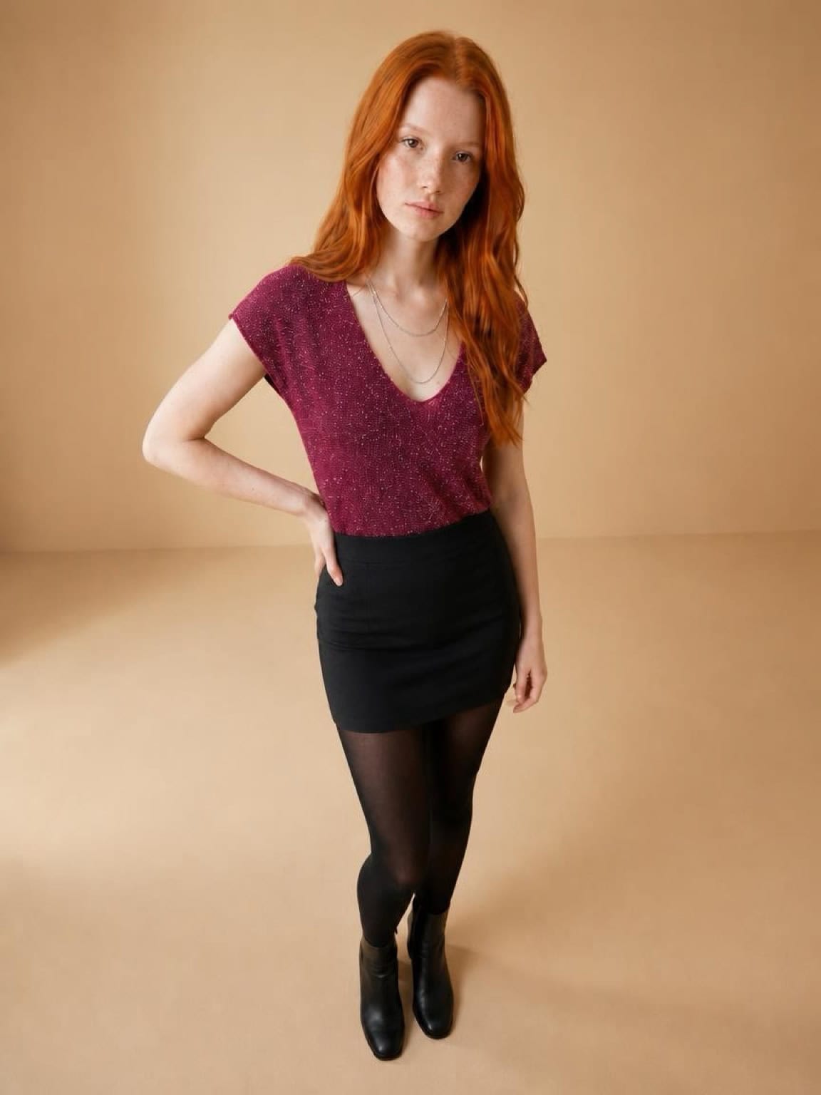 Blouse paillettée 27953