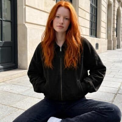 Veste daim oversize 27975