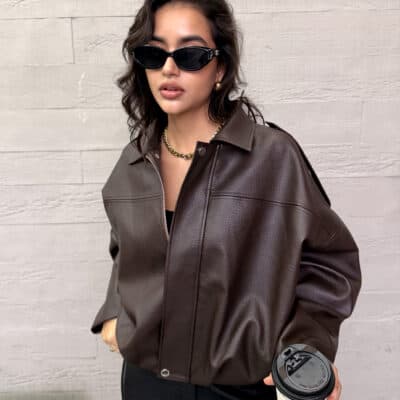 Veste simili noire ou choco 27943