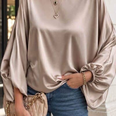 Blouse satinée 28053