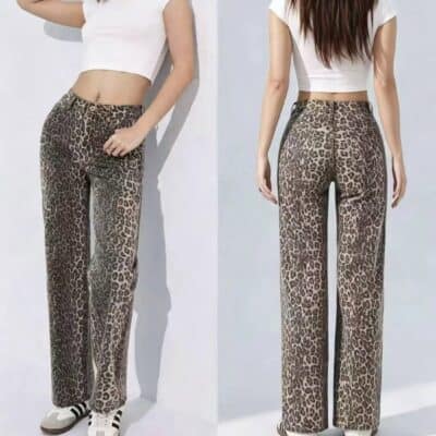Jeans leopard 27994